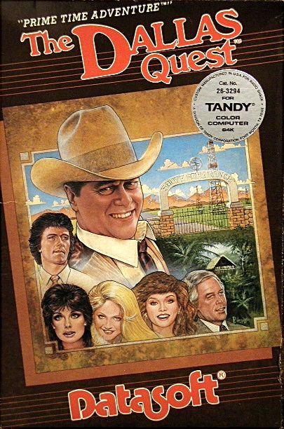 The Dallas Quest box art for Commodore 64